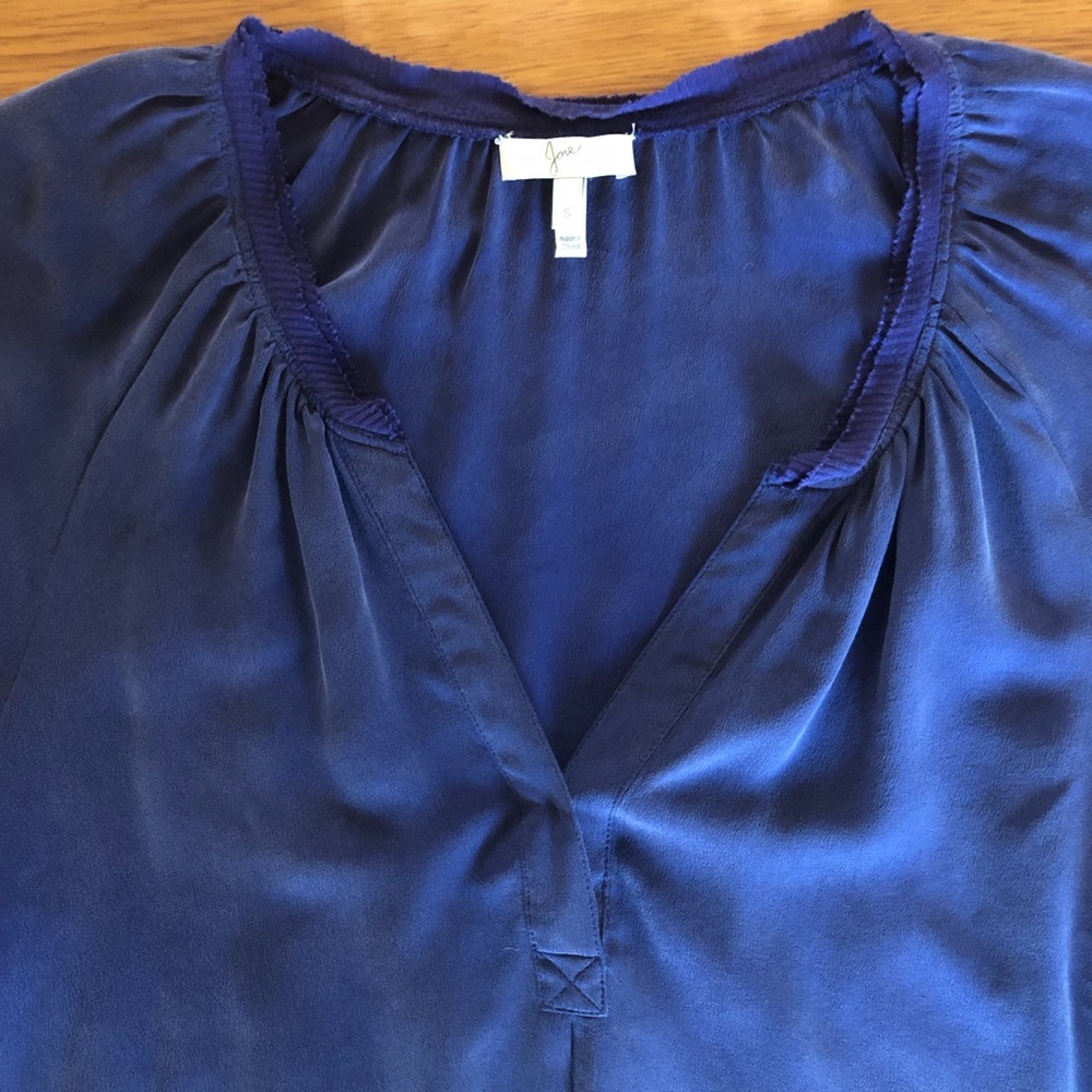 Joie Blue-purple Quarter Sleeve Shirt